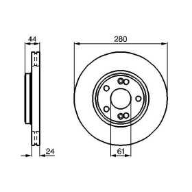 BOSCH Brzdový kotúč vetraný Ø280mm   0 986 478 734_thumb5