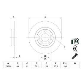 BOSCH Brzdový kotúč plny Ø290mm   0 986 479 130_thumb5