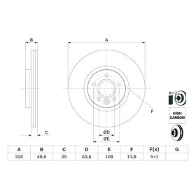 BOSCH Brzdový kotúč vetraný Ø320mm   0 986 479 680_thumb5