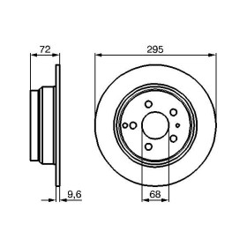 BOSCH Brzdový kotúč plny Ø295.5mm   0 986 478 628_thumb5