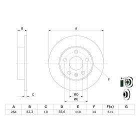 BOSCH Brzdový kotúč plny Ø264mm   0 986 478 884_thumb5