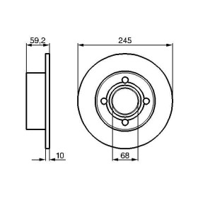 BOSCH Brzdový kotúč plny Ø245mm   0 986 478 019_thumb5