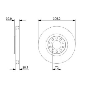 BOSCH Brzdový kotúč vetraný Ø305mm   0 986 479 293_thumb5