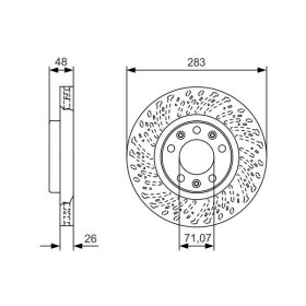 BOSCH Brzdový kotúč vetraný Ø283mm   0 986 479 C35_thumb5