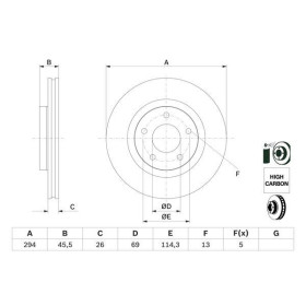 BOSCH Brzdový kotúč vetraný Ø294mm   0 986 479 745_thumb3