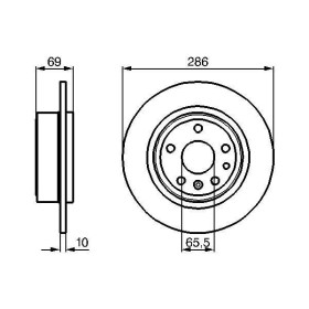 BOSCH Brzdový kotúč plny Ø285,8mm   0 986 478 478_thumb5