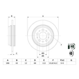 BOSCH Brzdový kotúč plny Ø287.9mm   0 986 479 309_thumb5