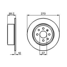 BOSCH Brzdový kotúč plny Ø269,7mm   0 986 478 420_thumb5