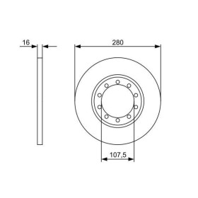 BOSCH Brzdový kotúč plny Ø280mm   0 986 479 390_thumb5