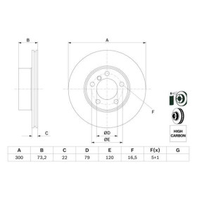 BOSCH Brzdový kotúč vetraný Ø300mm   0 986 479 A18_thumb5