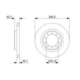 BOSCH Brzdový kotúč , High Carbon  0 986 479 343_thumb5