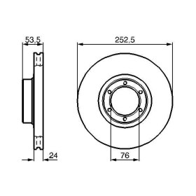 BOSCH Brzdový kotúč vetraný Ø252,5mm   0 986 478 113_thumb5