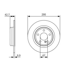 BOSCH Brzdový kotúč plny Ø295mm   0 986 479 A04_thumb5