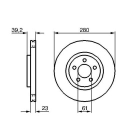 BOSCH Brzdový kotúč vetraný Ø280mm   0 986 479 029_thumb5