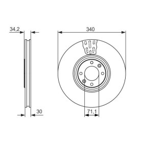 BOSCH Brzdový kotúč vetraný Ø340mm   0 986 479 093_thumb5