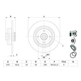 BOSCH Brzdový kotúč plny Ø270mm   0 986 479 E71_thumb5