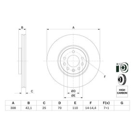 BOSCH Brzdový kotúč vetraný Ø308mm   0 986 479 113_thumb5