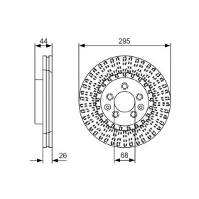 BOSCH Brzdový kotúč vetraný Ø295mm   0 986 479 D16_thumb5