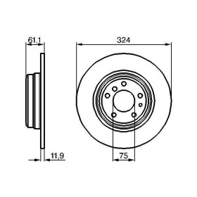 BOSCH Brzdový kotúč plny Ø324mm   0 986 478 095_thumb5