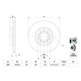 BOSCH Brzdový kotúč vetraný Ø288mm   0 986 479 088_thumb5