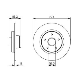 BOSCH Brzdový kotúč plny Ø274mm   0 986 479 695_thumb5