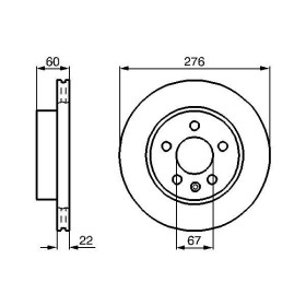 BOSCH Brzdový kotúč vetraný Ø276mm   0 986 479 B53_thumb5