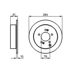 BOSCH Brzdový kotúč plny Ø284mm   0 986 479 C61_thumb5