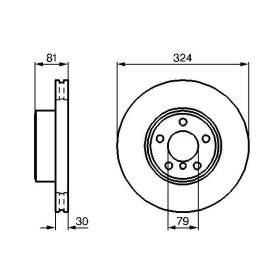 BOSCH Brzdový kotúč vetraný Ø324mm   0 986 479 002_thumb5