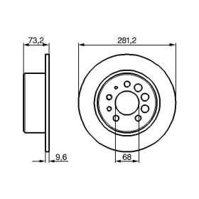 BOSCH Brzdový kotúč plny Ø281mm   0 986 478 143_thumb5