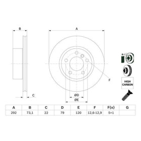 BOSCH Brzdový kotúč vetraný Ø292mm   0 986 479 214_thumb5