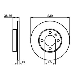 BOSCH Brzdový kotúč plny Ø239mm   0 986 478 010_thumb5