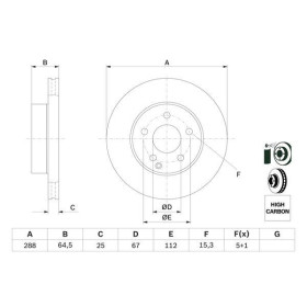 BOSCH Brzdový kotúč vetraný Ø288mm   0 986 479 406_thumb5