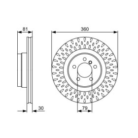 BOSCH Brzdový kotúč vetraný Ø360,2mm   0 986 479 557_thumb5