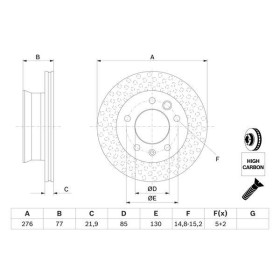 BOSCH Brzdový kotúč vetraný Ø276mm   0 986 478 849_thumb5