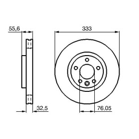 BOSCH Brzdový kotúč vetraný Ø333mm   0 986 479 096_thumb5