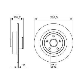 BOSCH Brzdový kotúč plny Ø300mm   0 986 479 724_thumb5