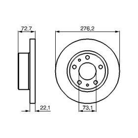 BOSCH Brzdový kotúč plny Ø276mm   0 986 479 162_thumb5