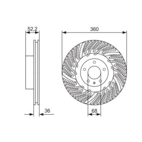 BOSCH Brzdový kotúč vetraný Ø360mm   0 986 479 D27_thumb5