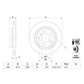 BOSCH Brzdový kotúč vetraný Ø294mm   0 986 478 570_thumb5