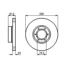 BOSCH Brzdový kotúč vetraný Ø280mm   0 986 478 745_thumb5