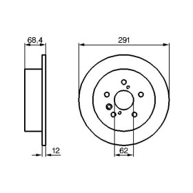 BOSCH Brzdový kotúč plny Ø291mm   0 986 479 200_thumb5