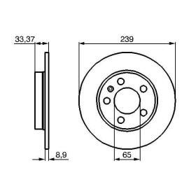 BOSCH Brzdový kotúč plny Ø238.9mm   0 986 478 481_thumb5