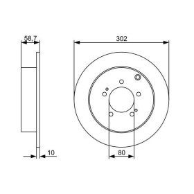 BOSCH Brzdový kotúč plny Ø302mm   0 986 479 318_thumb5