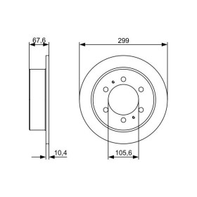 BOSCH Brzdový kotúč plny Ø299,2mm   0 986 478 999_thumb5