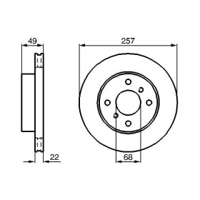 BOSCH Brzdový kotúč vetraný Ø257mm   0 986 478 567_thumb5