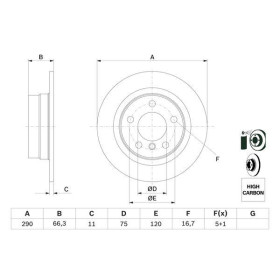 BOSCH Brzdový kotúč plny Ø290mm   0 986 479 043_thumb5