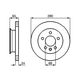 BOSCH Brzdový kotúč vetraný Ø280mm   0 986 478 548_thumb5