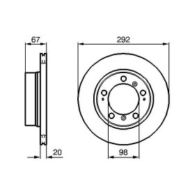 BOSCH Brzdový kotúč vetraný Ø292mm   0 986 479 079_thumb5