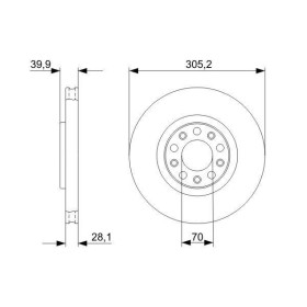 BOSCH Brzdový kotúč vetraný Ø305mm   0 986 479 291_thumb5