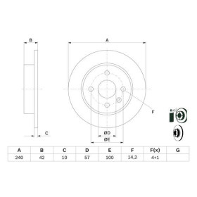 BOSCH Brzdový kotúč plny Ø239.8mm   0 986 478 882_thumb5